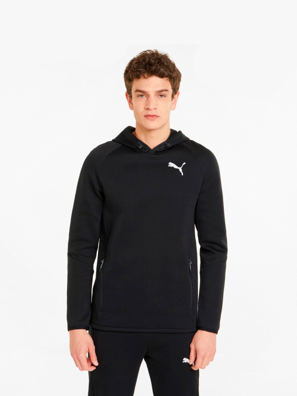 Толстовка чоловіча Puma Evostripe Hoodie чорна 84740001 — фото 2