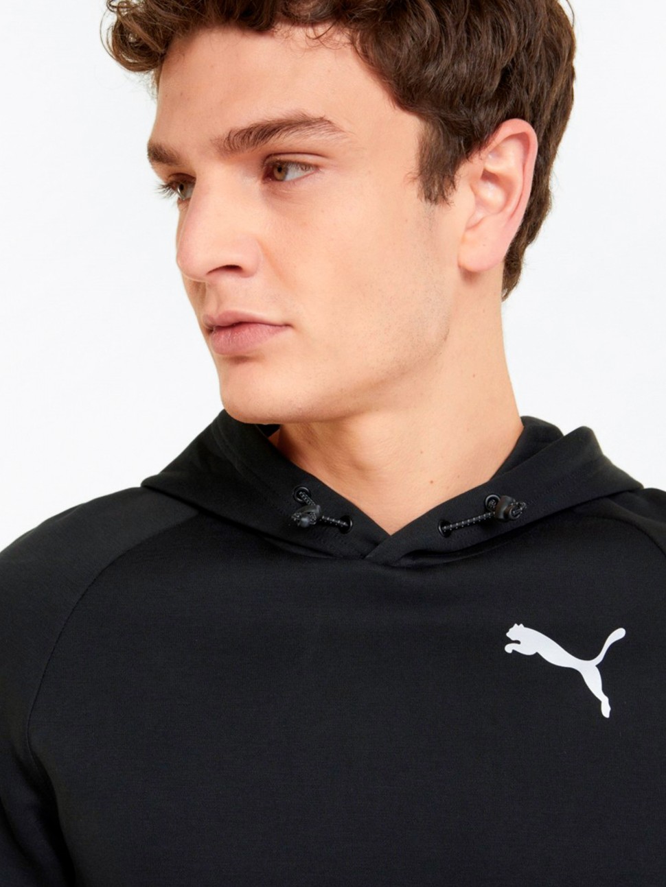 Толстовка чоловіча Puma Evostripe Hoodie чорна 84740001 — фото 4