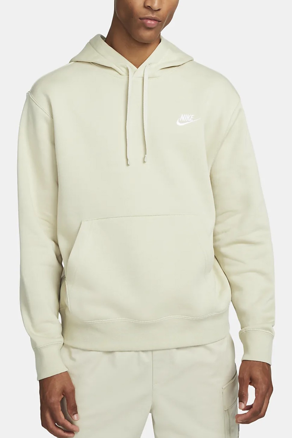 Толстовка чоловіча Nike M Nsw Club Hoodie Po Bb бежева BV2654-206 — фото 2
