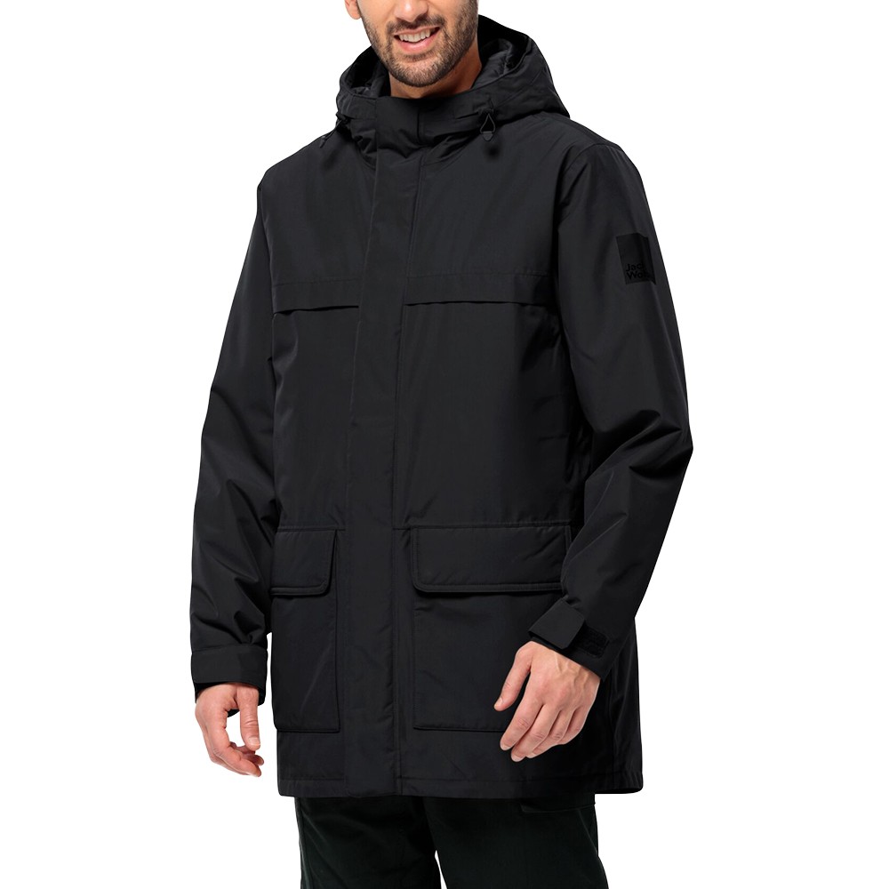 Куртка чоловіча Jack Wolfskin WINTERLAGER PARKA M чорна 1115471-6000 изображение 1