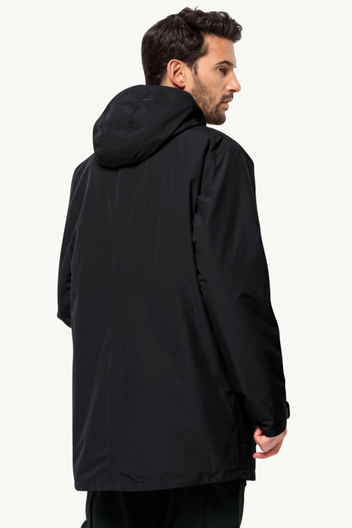 Куртка мужская Jack Wolfskin WINTERLAGER PARKA M черная 1115471-6000 изображение 3