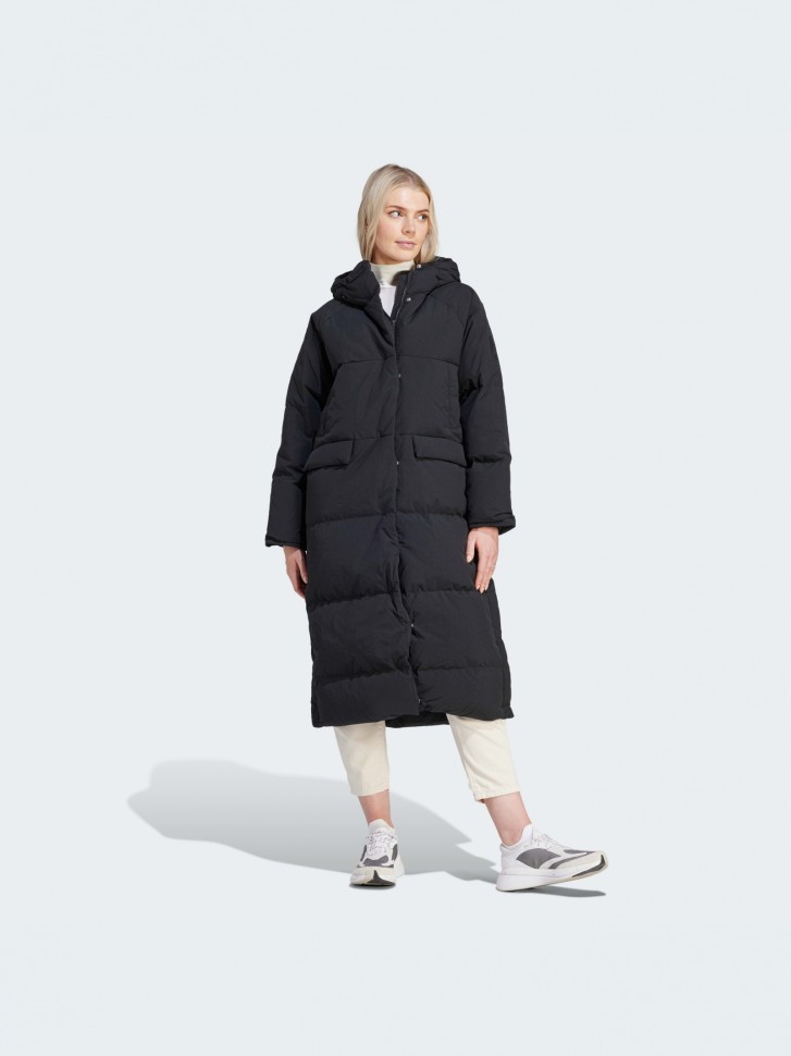Куртка жіноча Adidas W BIG BAFFLE C чорна IK3159 изображение 2