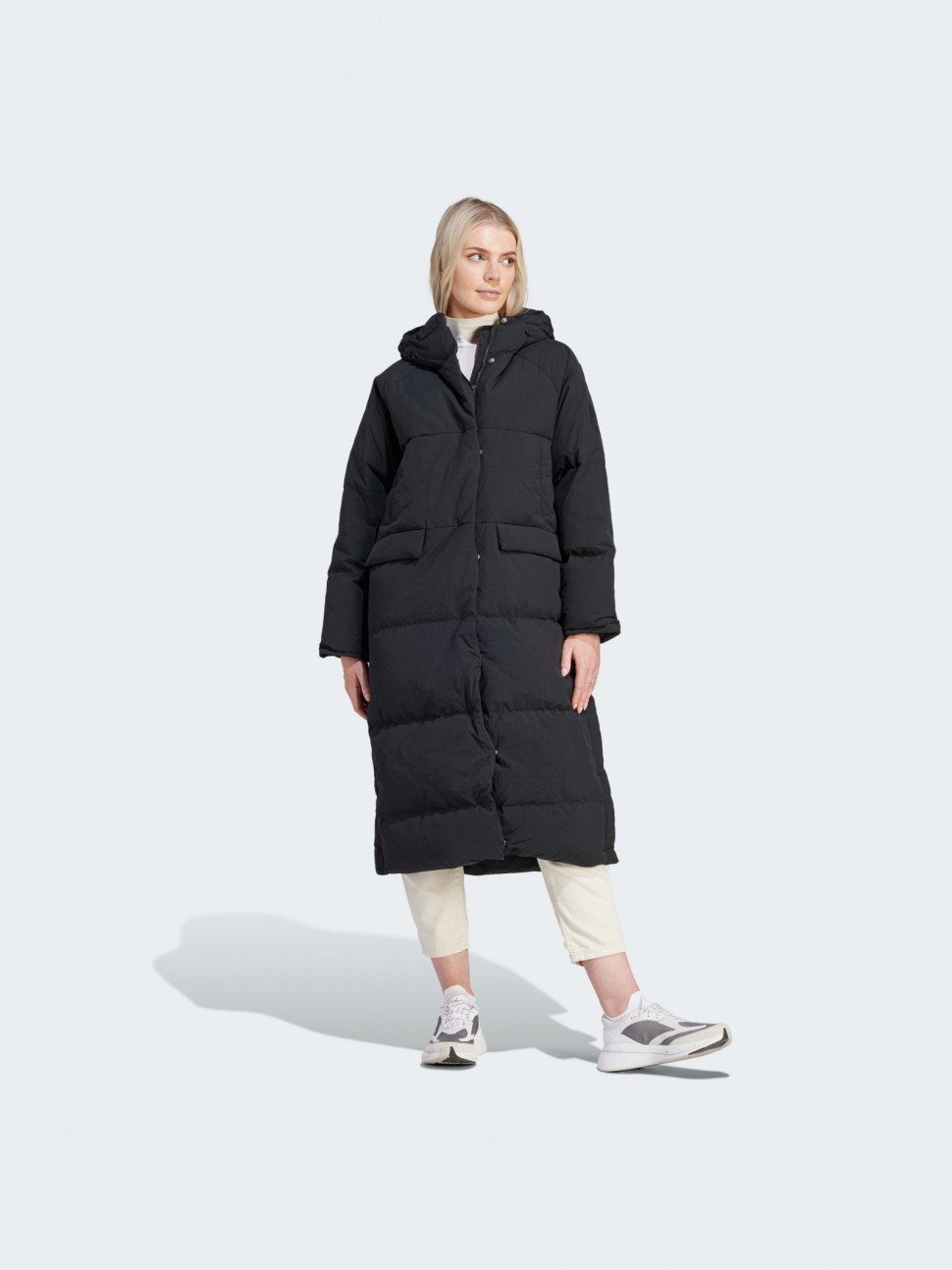 Куртка жіноча Adidas W BIG BAFFLE C чорна IK3159 — фото 2