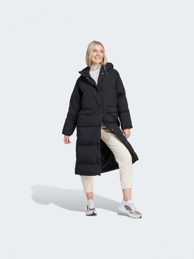 Куртка жіноча Adidas W BIG BAFFLE C чорна IK3159 изображение 4