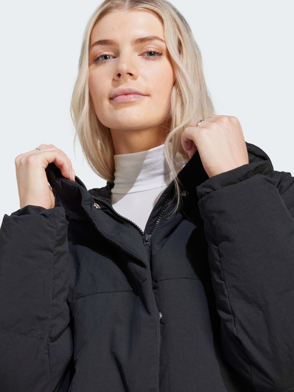 Куртка жіноча Adidas W BIG BAFFLE C чорна IK3159 — фото 5