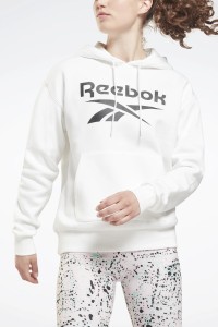 Толстовка женская Reebok Ri Bl Fleece Hoody белая GS9390 изображение 2