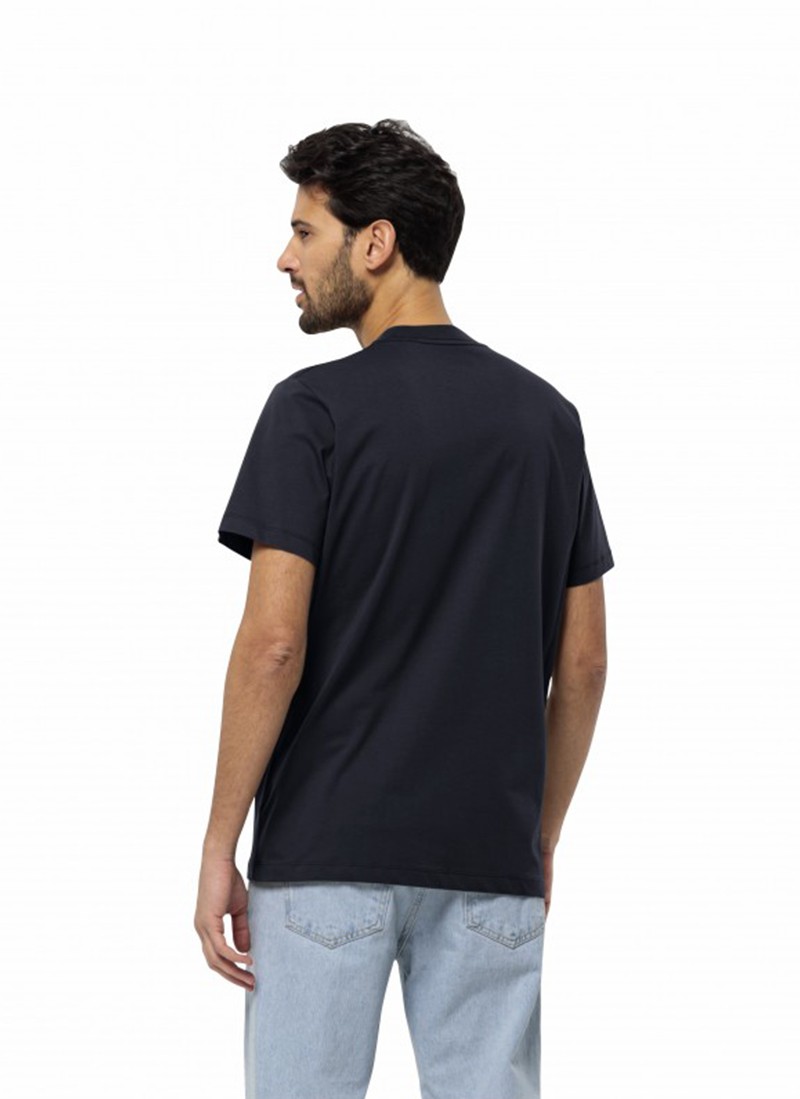 Футболка чоловіча Jack Wolfskin  ESSENTIAL T M темно-синя 1808382-1010 — фото 3