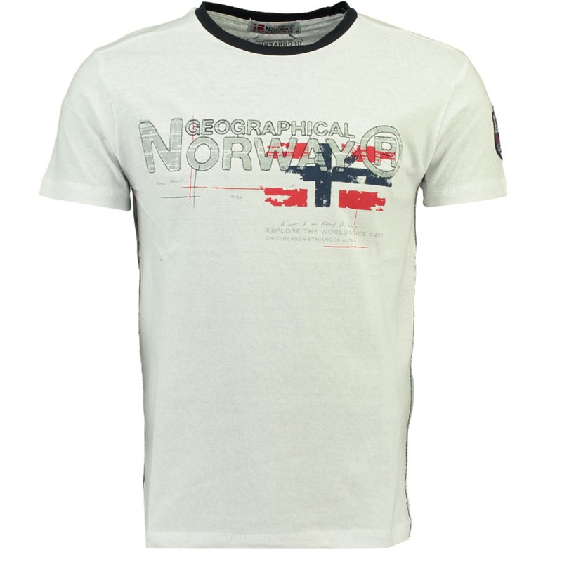 Футболка мужская Geographical Norway белая SR116H-100 изображение 1