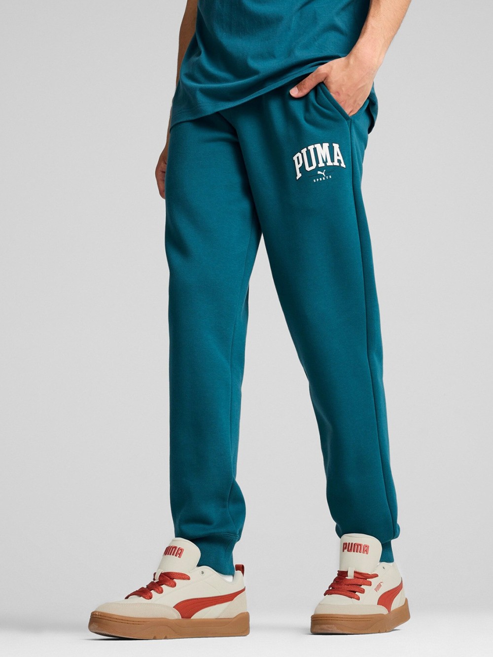 Брюки мужские Puma PUMA SQUAD Sweatpants FL cl зеленые 68180022 изображение 2