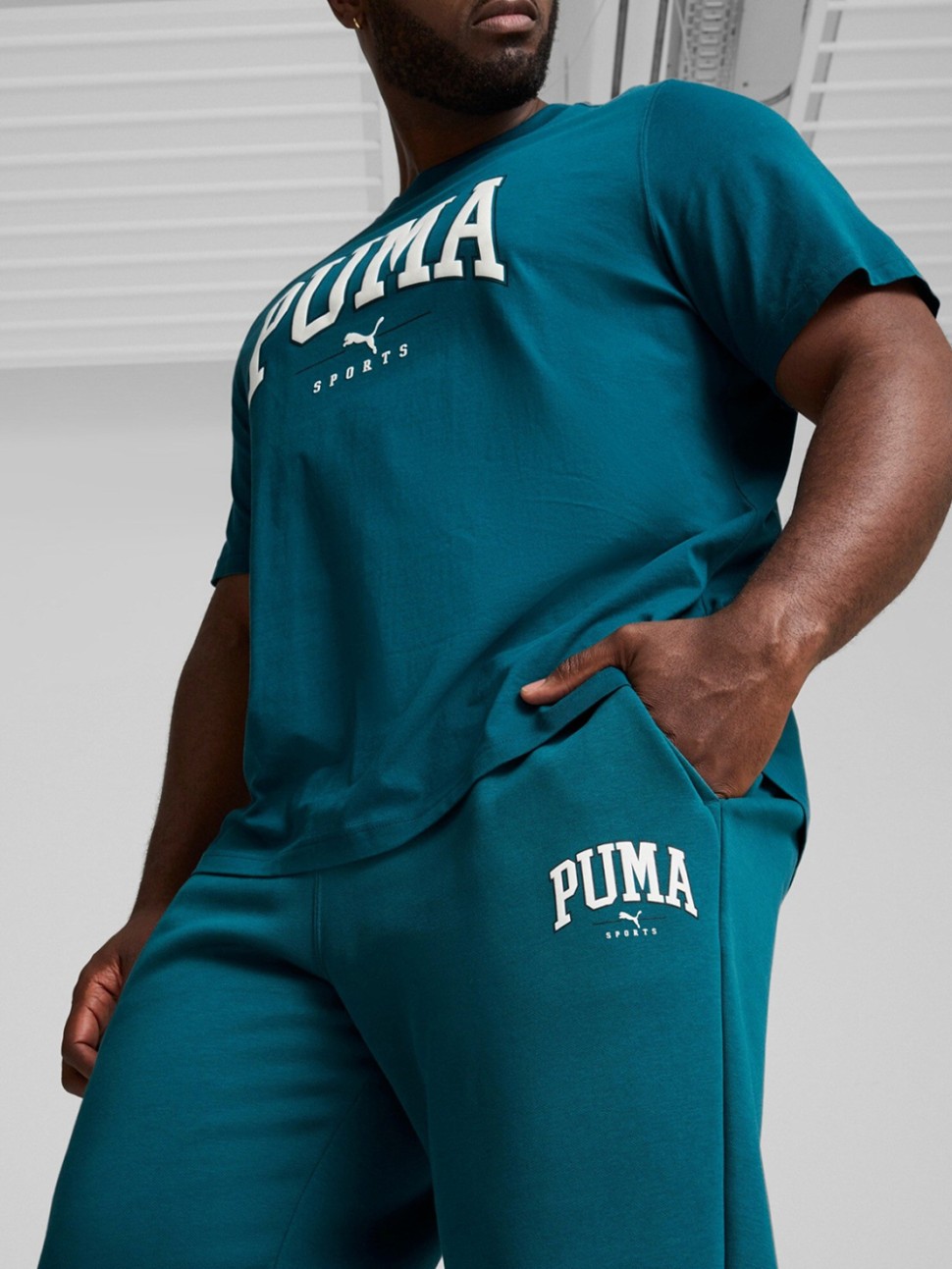 Штани чоловічі Puma PUMA SQUAD Sweatpants FL cl зелені 68180022 — фото 4