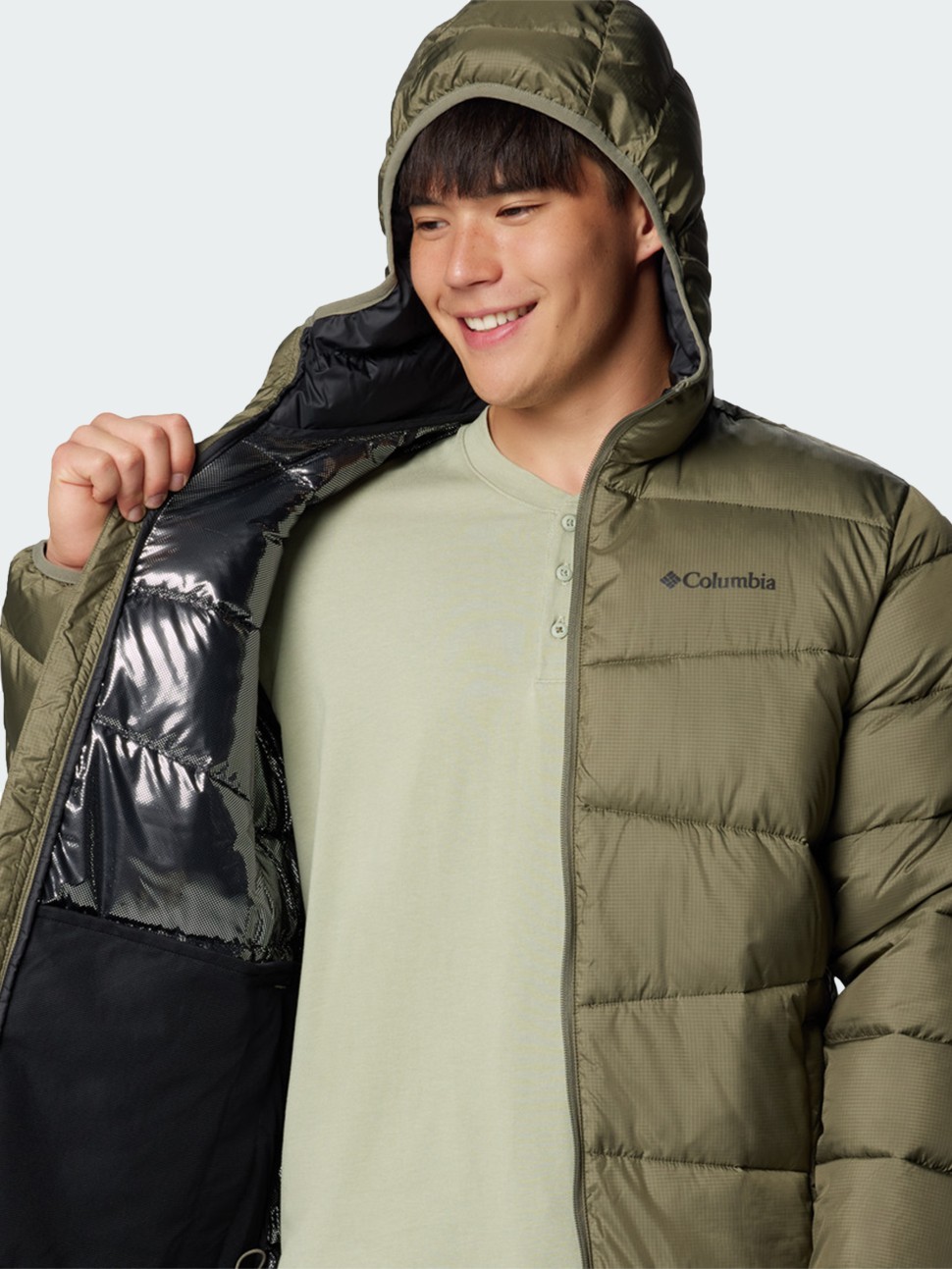 Куртка чоловіча Columbia Fivemile Butte™ II Hooded Jacket зелена 2086911-397 — фото 7
