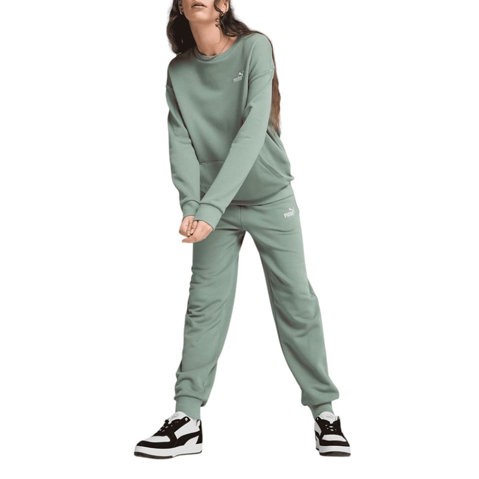 Костюм жіночий Puma Relaxed Sweat Suit TR cl зелений 68507430 изображение 1