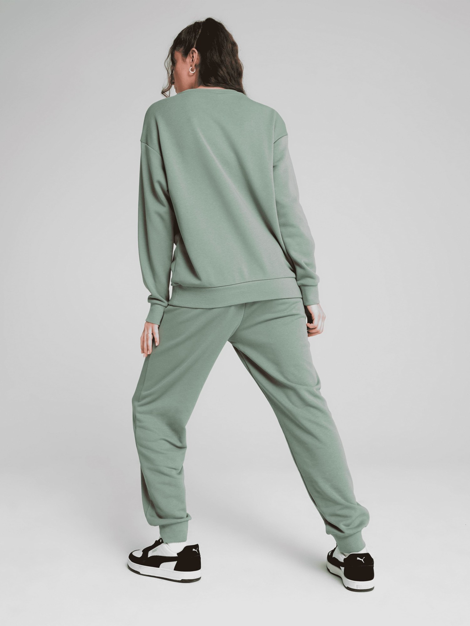 Костюм женский Puma Relaxed Sweat Suit TR cl зеленый 68507430 изображение 4
