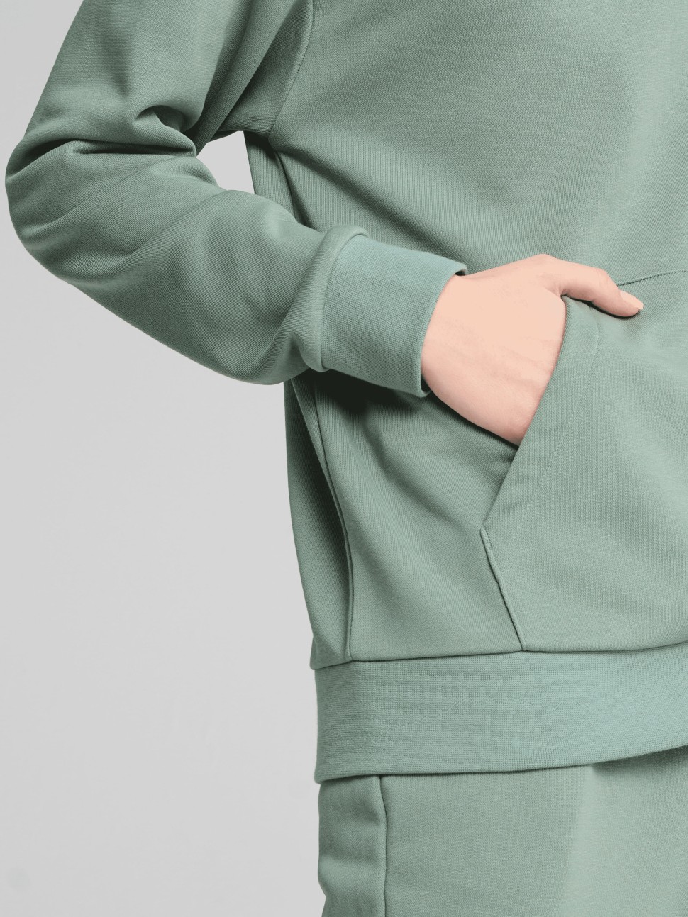 Костюм жіночий Puma Relaxed Sweat Suit TR cl зелений 68507430 — фото 5