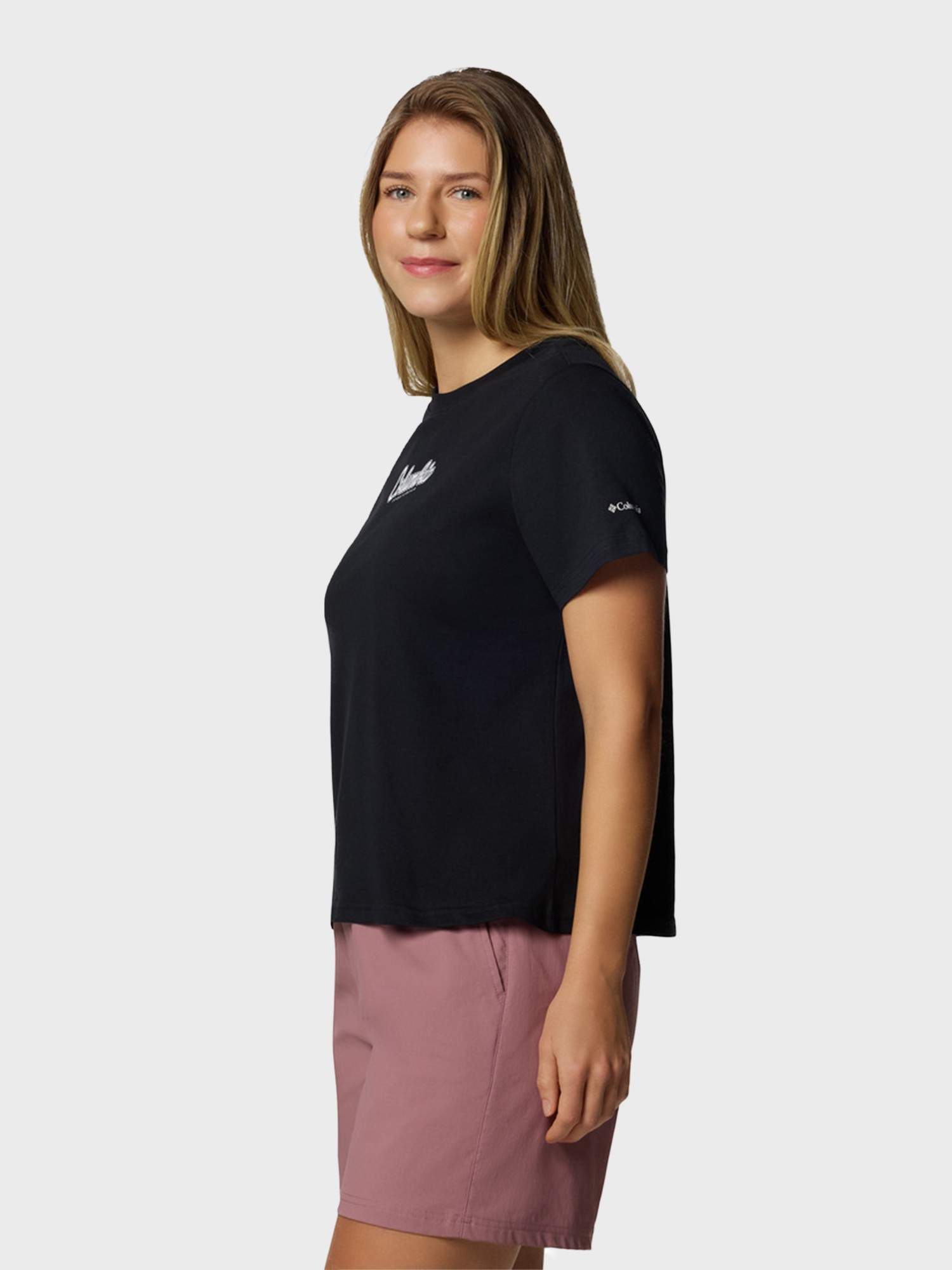 Футболка женская Columbia Rolling Bend™ Graphic SS черная 2120021-010 изображение 4