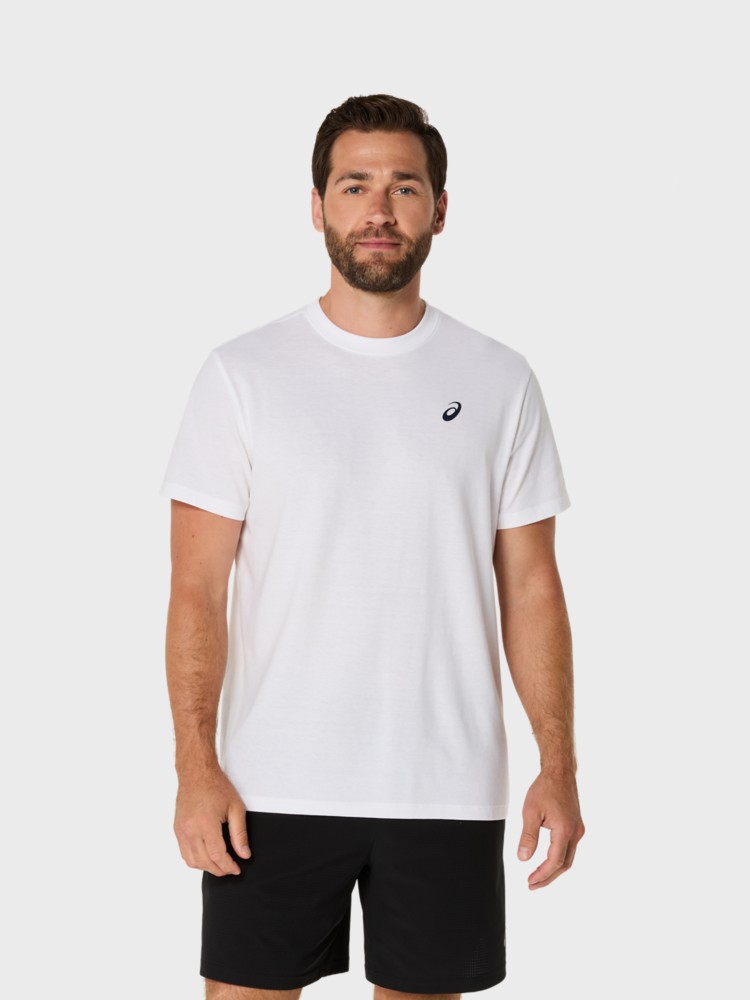 Футболка мужская Asics ROAD GRAPHIC SS TEE белая 2031F026-101 изображение 2