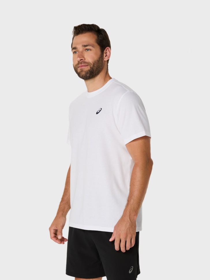 Футболка мужская Asics ROAD GRAPHIC SS TEE белая 2031F026-101 изображение 3