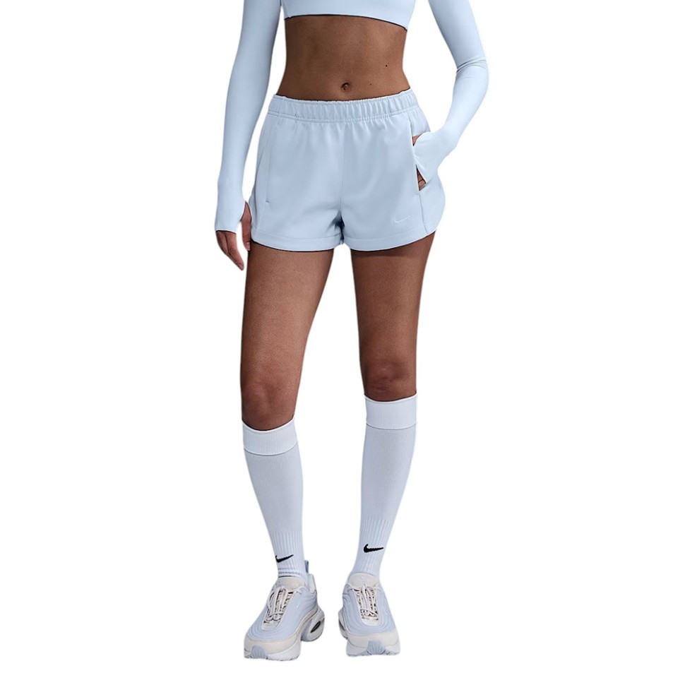 Шорти жіночі Nike W NSW NK WR PLY KNT MR 2" SHRT блакитні HJ1406-423 — фото 1