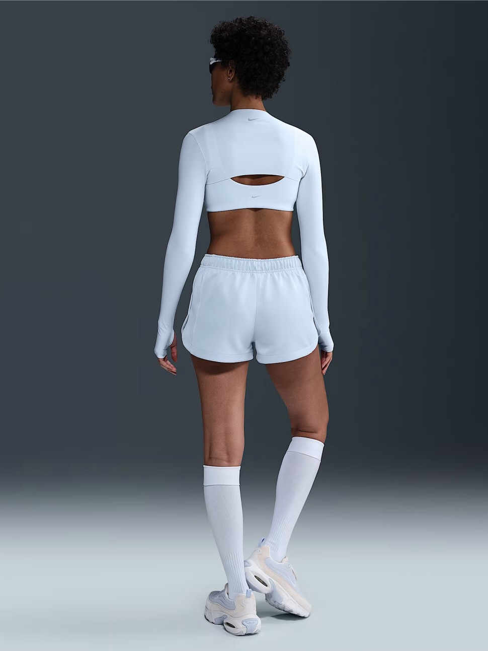 Шорти жіночі Nike W NSW NK WR PLY KNT MR 2" SHRT блакитні HJ1406-423 — фото 5