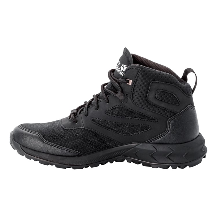 Ботинки женские Jack Wolfskin Woodland Texapore Mid W черные 4039231-6000 изображение 2