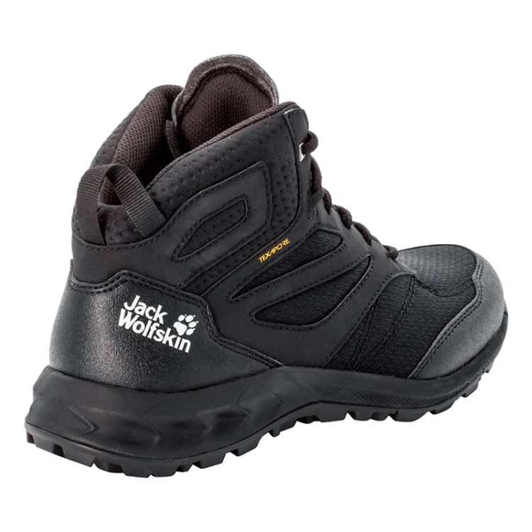 Ботинки женские Jack Wolfskin Woodland Texapore Mid W черные 4039231-6000 изображение 6