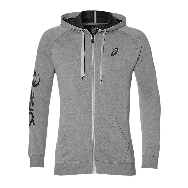 Толстовка мужская Asics Big Asics Fz Hoodie серая 2031A983-020 изображение 1