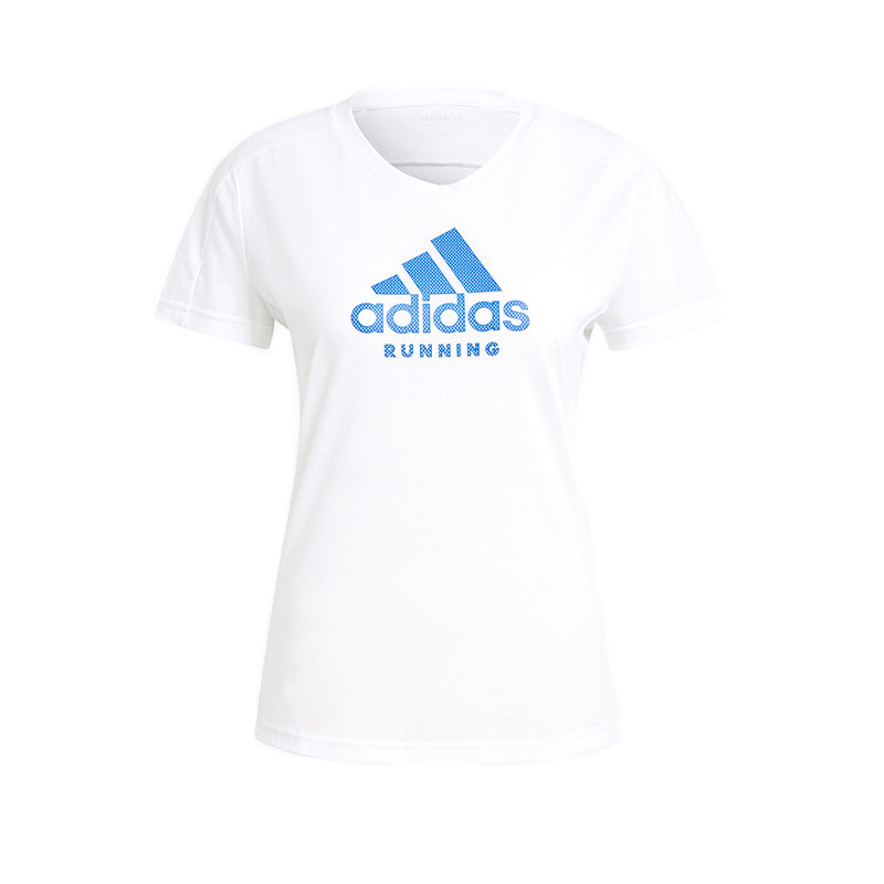Футболка женская Adidas Run Logo Tee W белая GJ6458 изображение 1