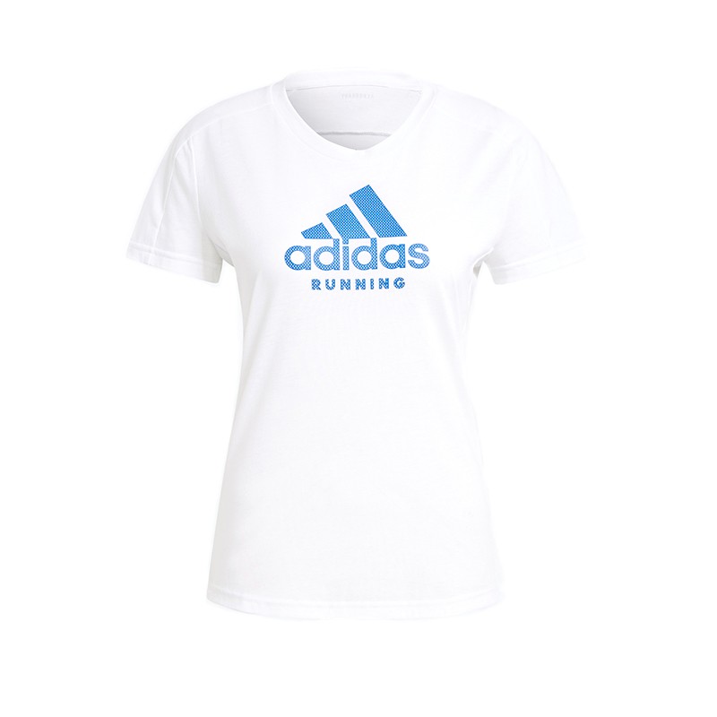 Футболка жіноча Adidas Run Logo Tee W біла GJ6458  — фото 1