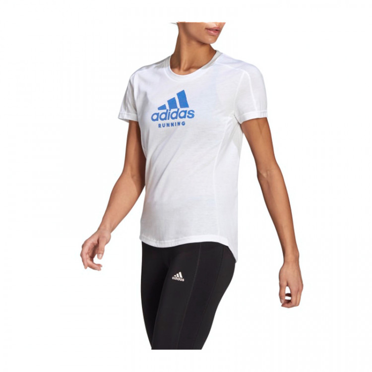 Футболка жіноча Adidas Run Logo Tee W біла GJ6458  изображение 2