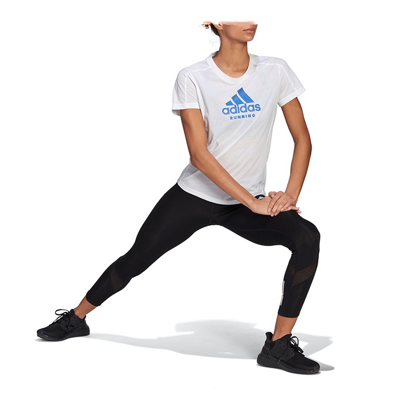 Футболка жіноча Adidas Run Logo Tee W біла GJ6458  — фото 4