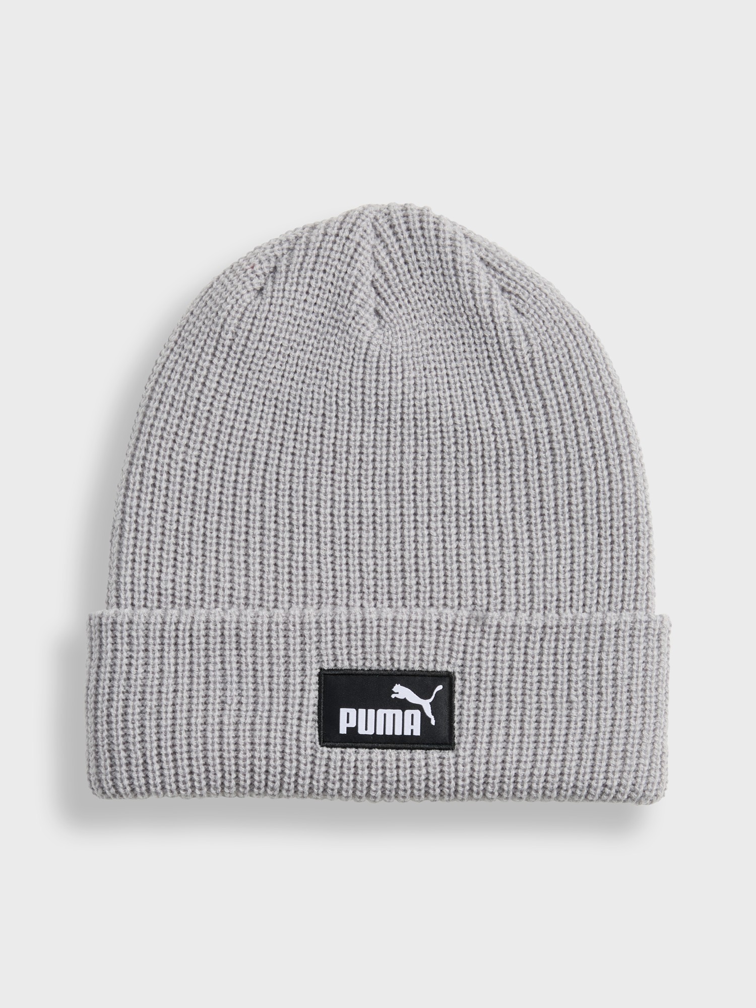 Шапка  Puma ESS High Crown Beanie серая 02641002 изображение 2
