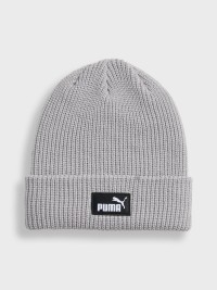 Шапка  Puma ESS High Crown Beanie сіра 02641002 изображение 2