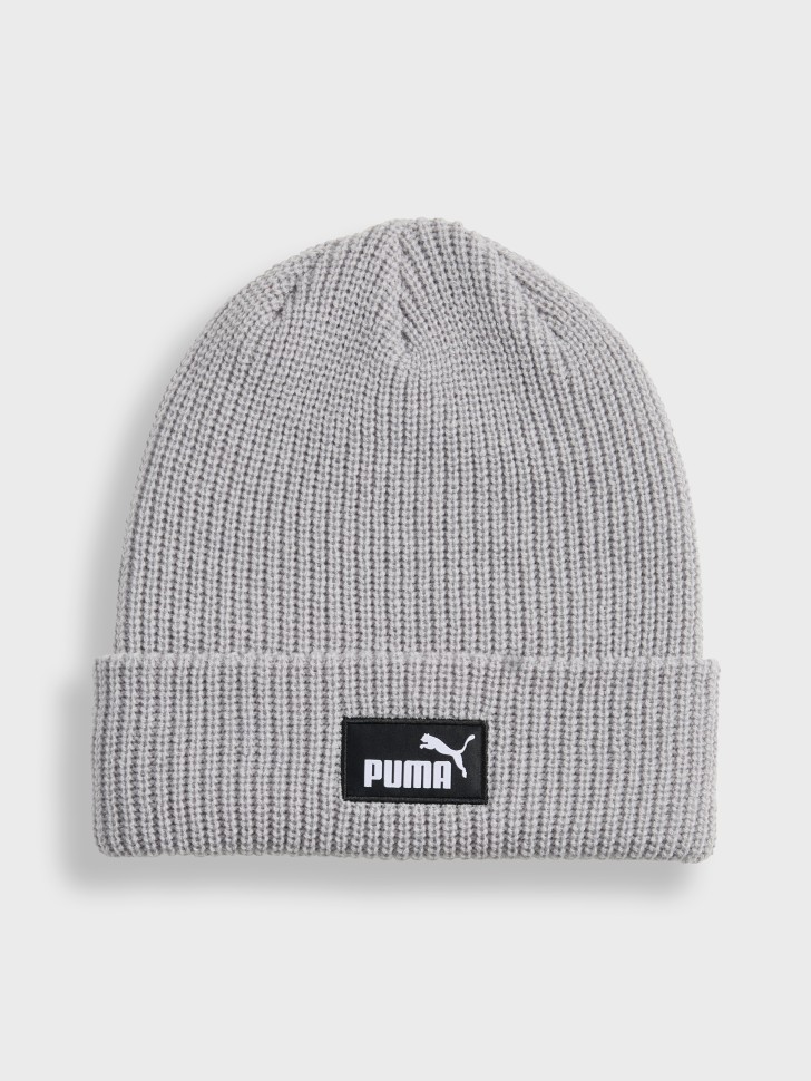 Шапка  Puma ESS High Crown Beanie сіра 02641002 изображение 2