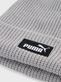 Шапка  Puma ESS High Crown Beanie сіра 02641002 изображение 4