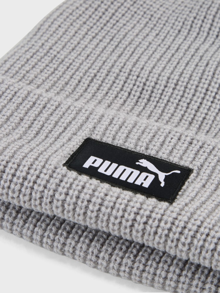 Шапка  Puma ESS High Crown Beanie сіра 02641002 изображение 4