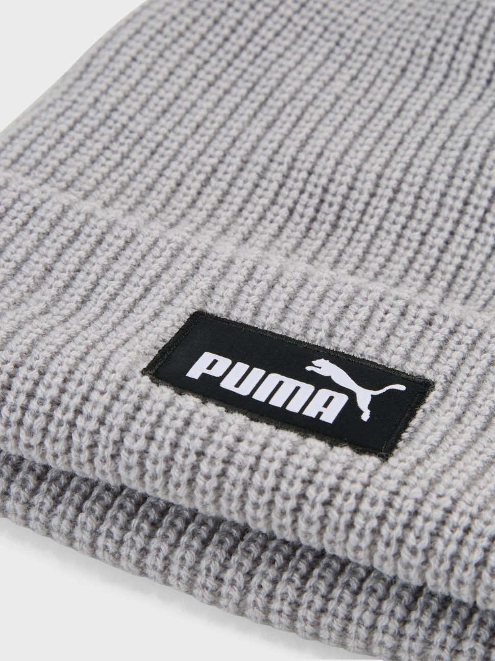 Шапка Puma ESS High Crown Beanie сіра 02641002 — фото 4