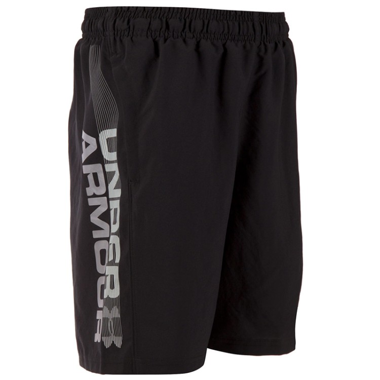 Шорты мужские Under Armour Woven Graphic Wordmark  черные 1320203-001 изображение 1