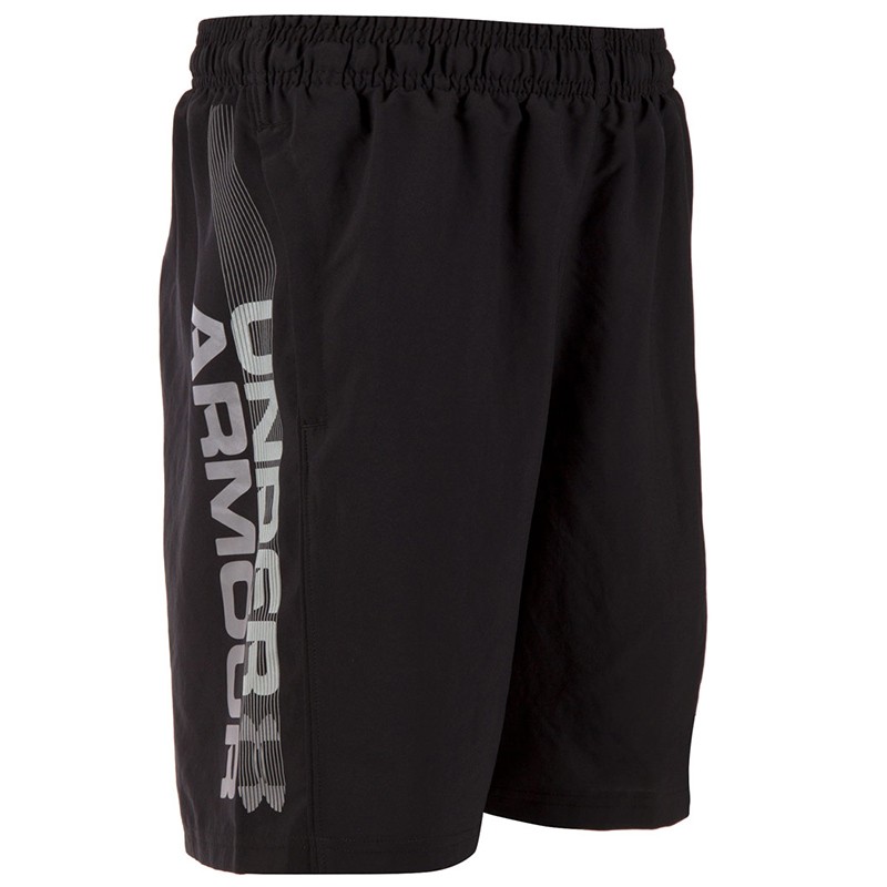 Шорты мужские Under Armour Woven Graphic Wordmark  черные 1320203-001 изображение 1