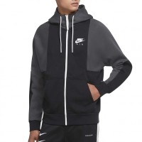 Толстовка чоловіча Nike M Nsw Nike Air Fz Bb Hoodie чорна DD6456-010  изображение 1