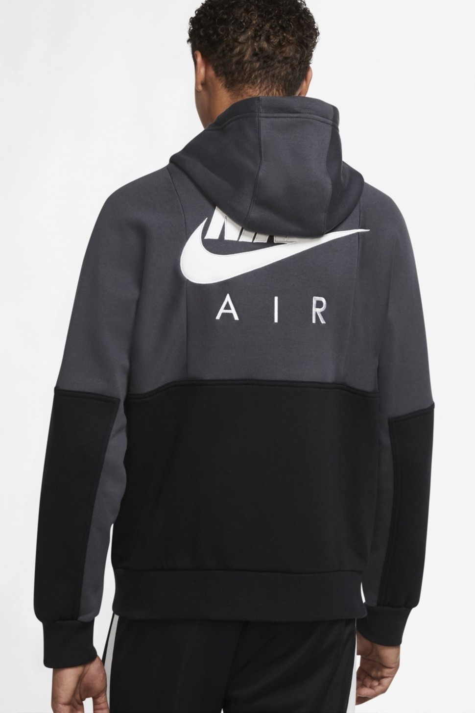 Толстовка чоловіча Nike M Nsw Nike Air Fz Bb Hoodie чорна DD6456-010  — фото 3