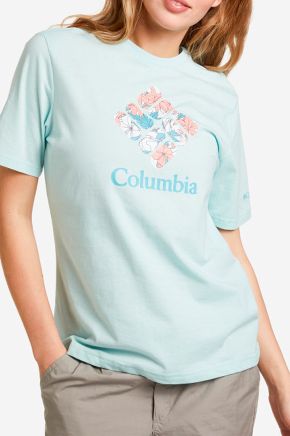 Футболка жіноча Columbia Timber Point™ Graphic Tee зелена 2022261-329 — фото 2