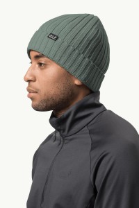 Шапка унісекс Jack Wolfskin STORMLOCK RIP KNIT CAP сіра 1907121-4311 изображение 2