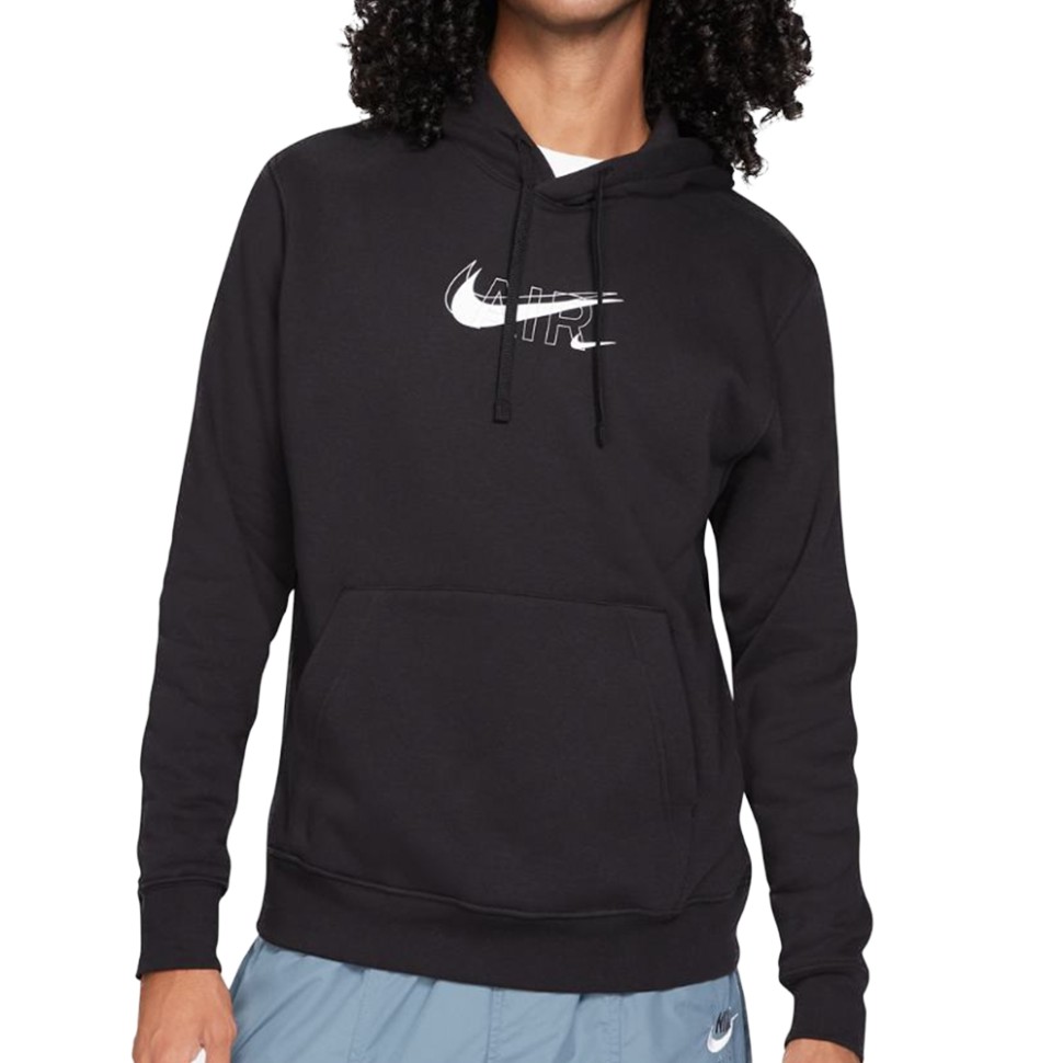 Толстовка чоловіча Nike M Nsw Hoodie Po Air Prnt Pack чорна DD9694-010 — фото 1
