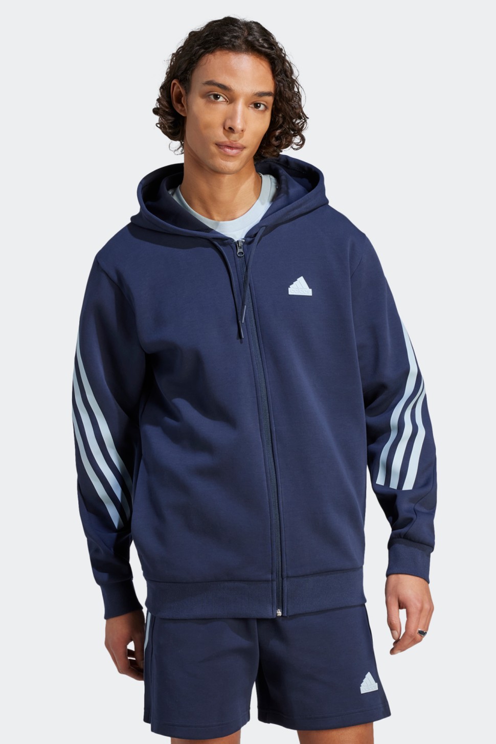 Adidas IJ8879 Толстовка чоловіча M FI 3S FZ — фото 2