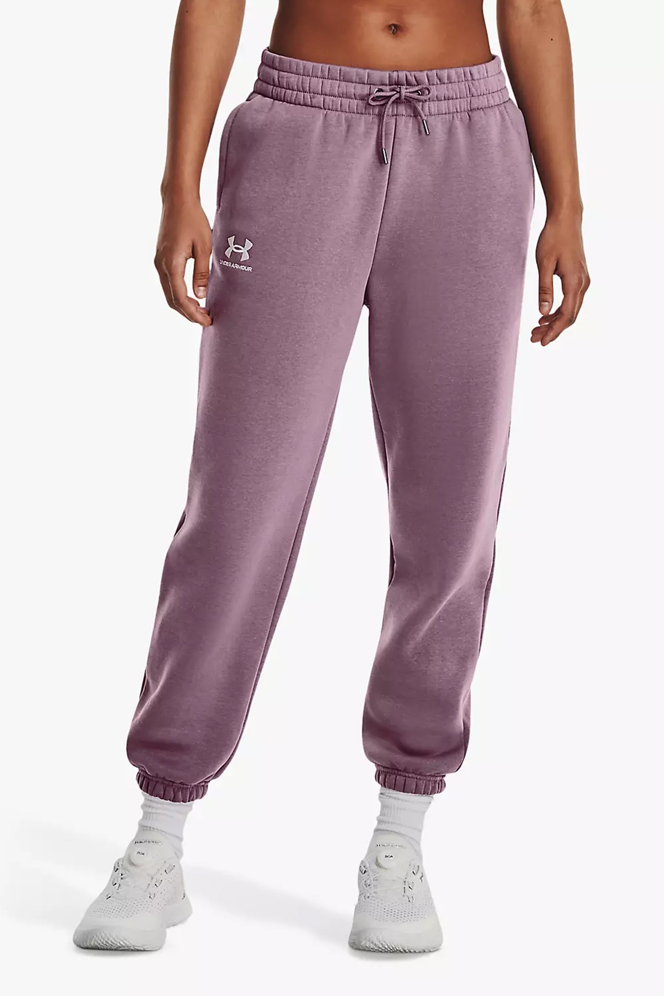 Брюки женские Under Armour Essential Fleece Joggers фиолетовые 1373034-500 изображение 2