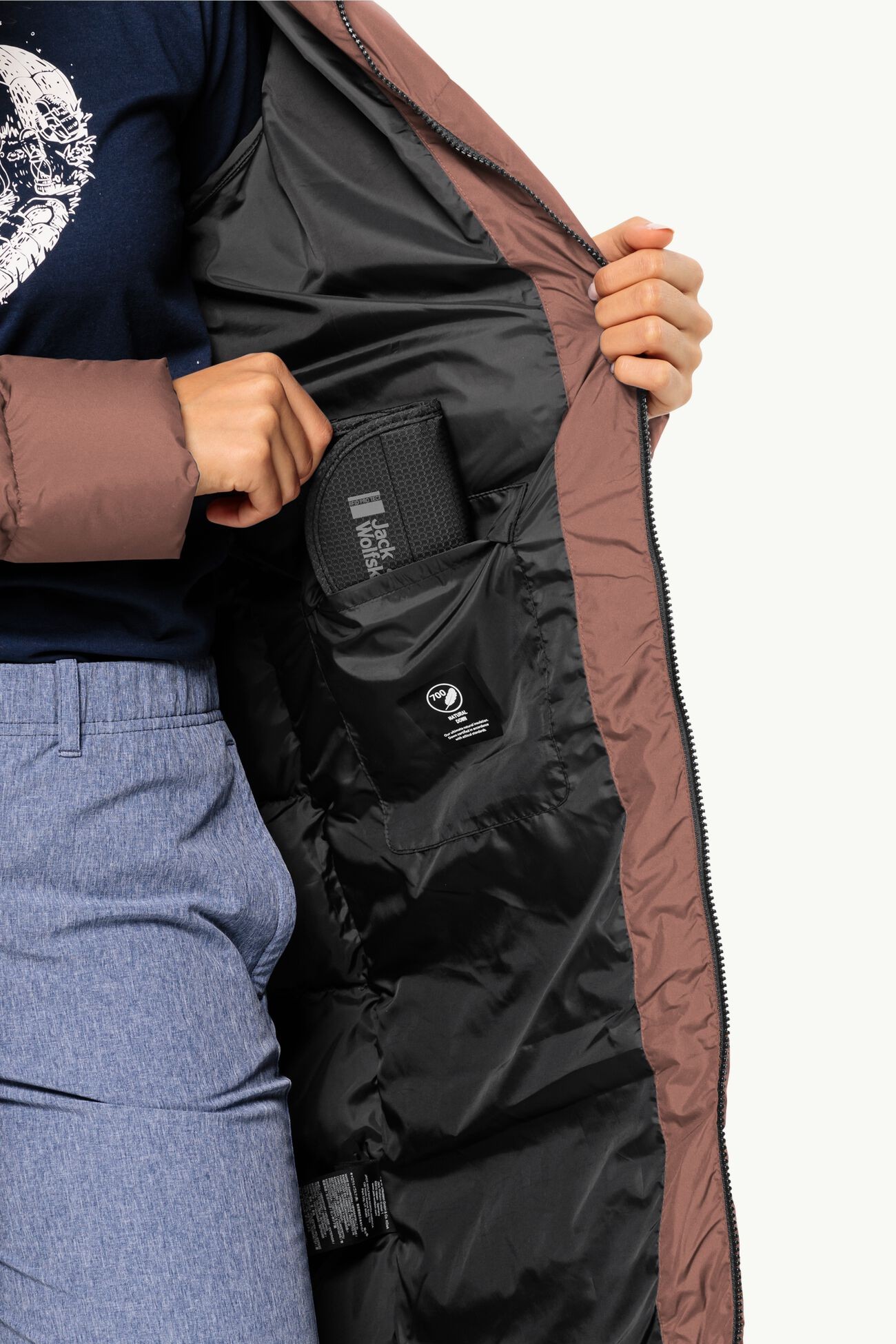 Куртка женская Jack Wolfskin FROZEN PALACE COAT W коричневая 1204133-5165 изображение 6