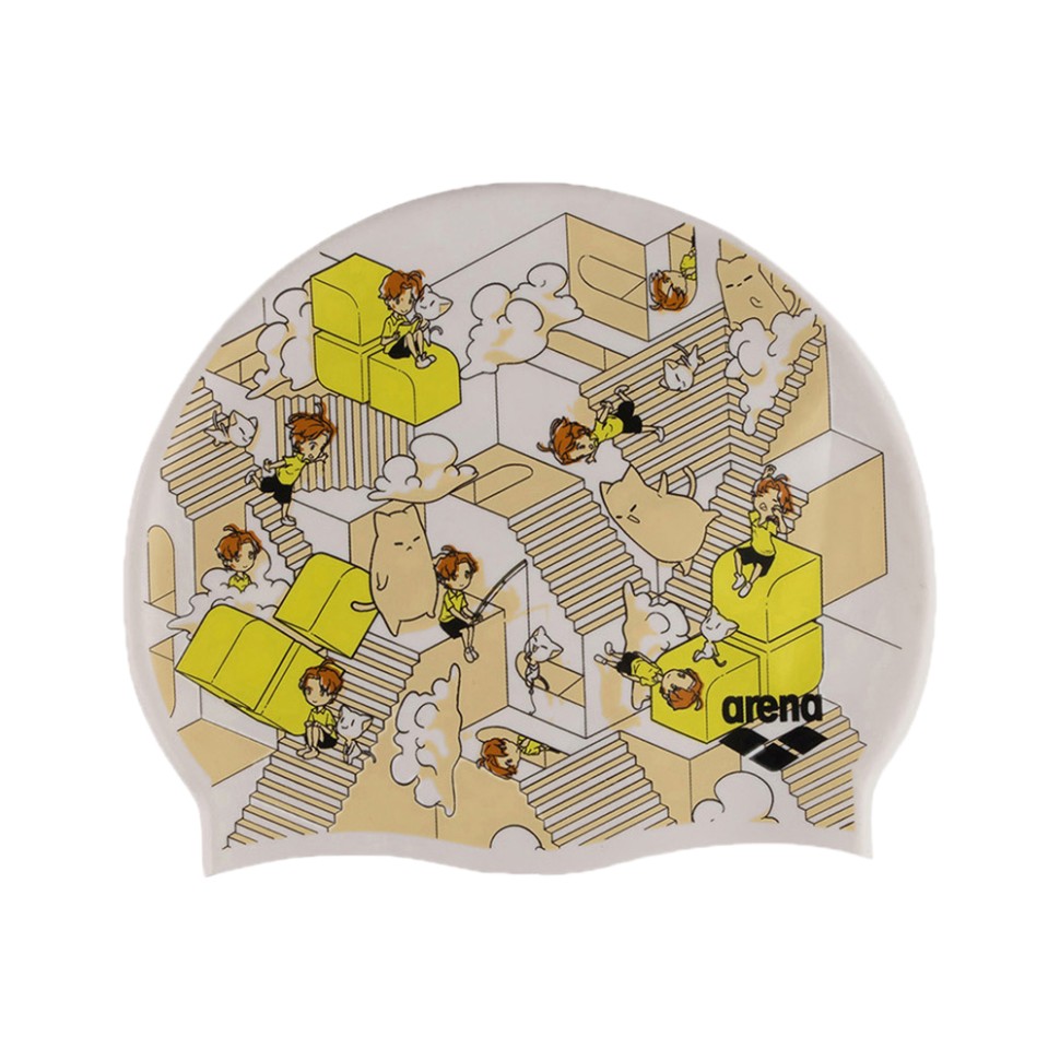 Шапочка для плавання  дитяча Arena PRINT JR мультиколір 94171-237 изображение 1