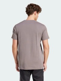 Футболка мужская Adidas M 3S SJ T коричневая IS1334 изображение 3