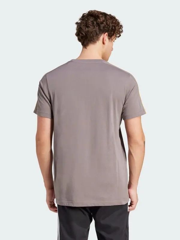 Футболка мужская Adidas M 3S SJ T коричневая IS1334 изображение 3