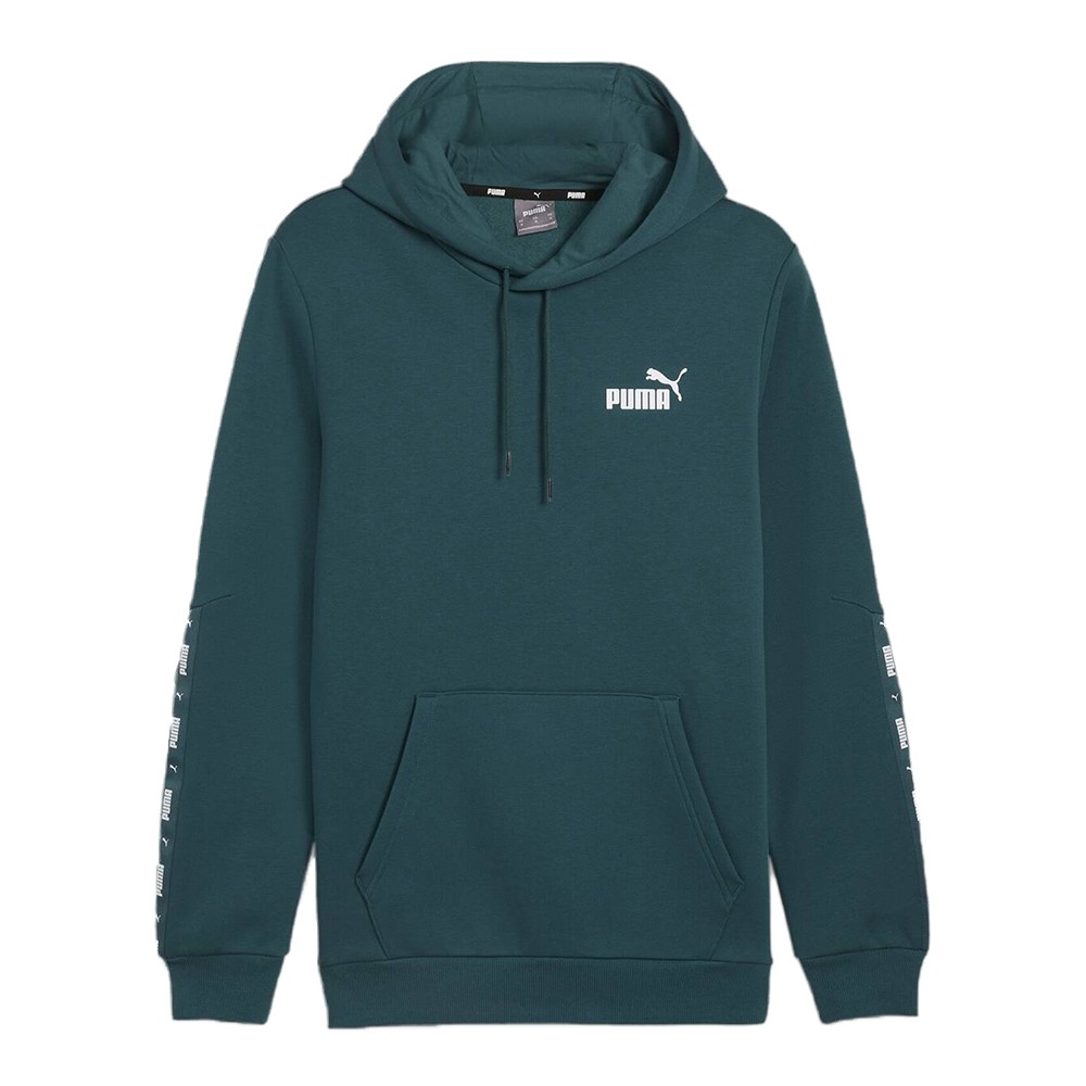 Толстовка чоловіча Puma ESS+ Tape Hoodie FL зелена 84904008 изображение 1